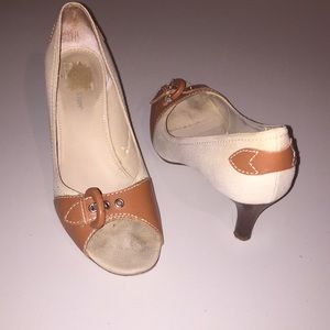 WORTHINGTON 3” heels.   Fabric upper.